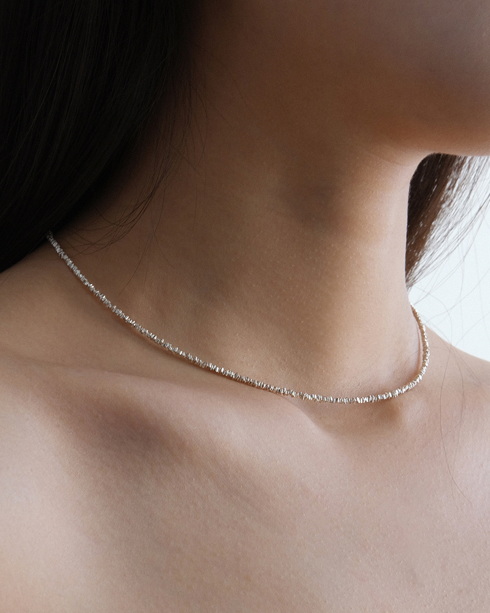 Silver Sand Necklace 어나더레이어