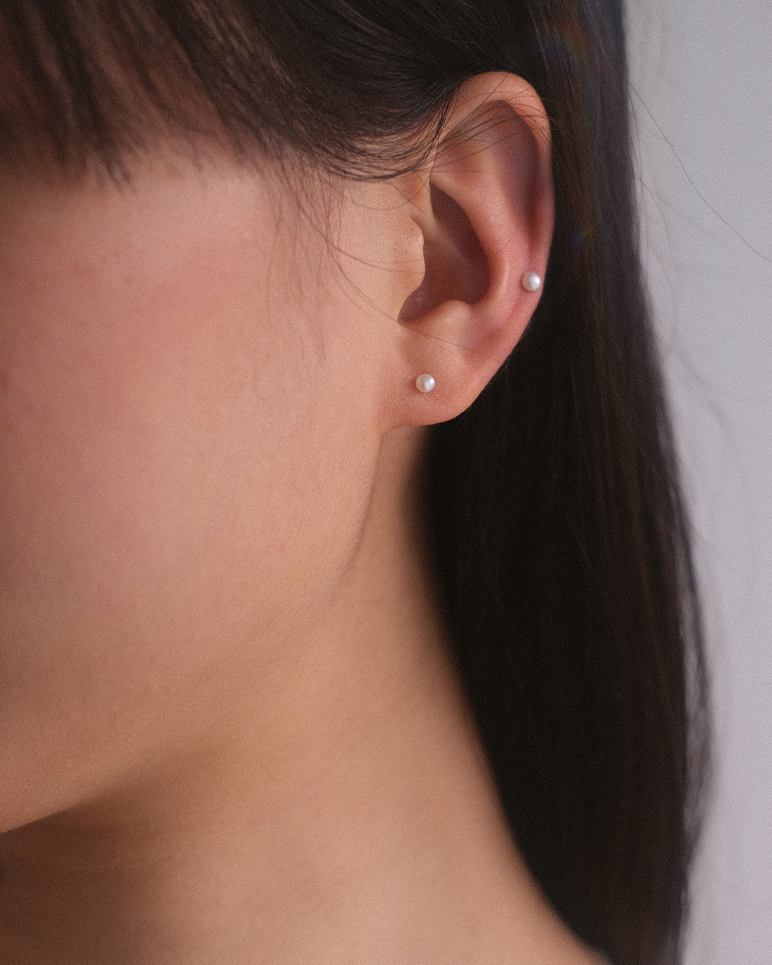 Baby Pearl Earring (2mm, 4mm) 어나더레이어