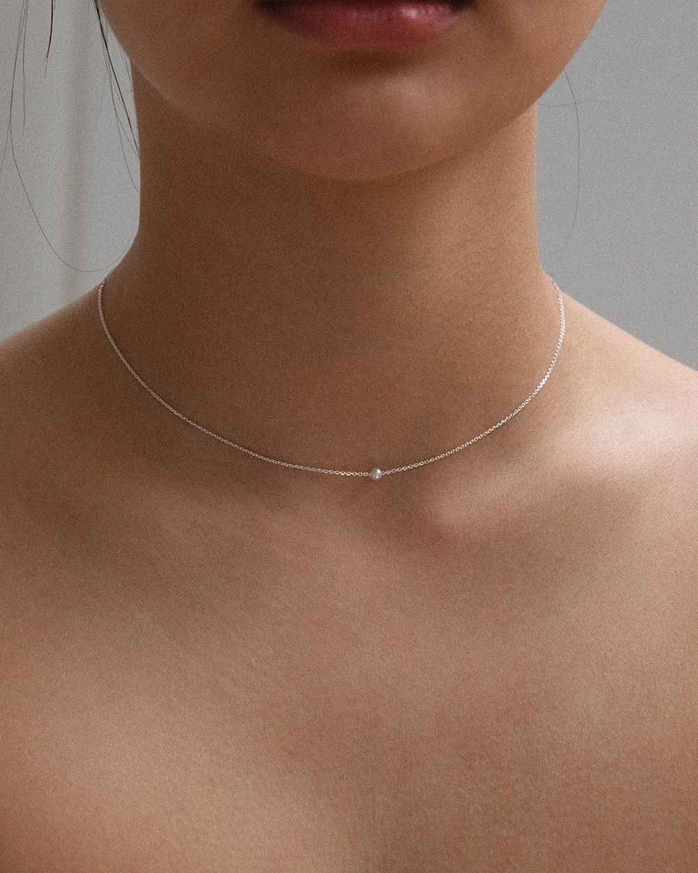 Mini Pearl Necklace 어나더레이어